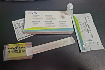 CorDx 4in1 Laien-Antigen Combi-Test für RSV Viren + Corona COVID-19 + Influenza A + B