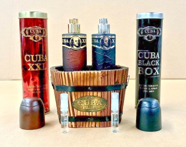 CUBA XXL (130 ml) + CUBA Black Box (130ml) + 2x2ml Minizerstäuber + Trog