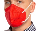 FFP2 Atemschutzmaske "YUNYIFU" einzeln verpackt -rot-